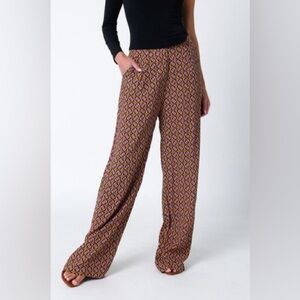 Talulah Retro 70s Style Geometric Pants